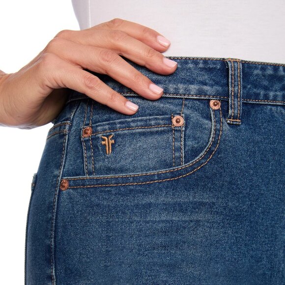 Frye Women's Cuffed or Uncuffed Wear Straight Leg Crop Jean - Picture 6 of 6